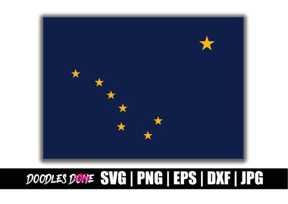 Alaska State Flag Graphics for Crafts