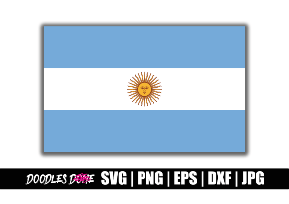 Argentina Flag SVG for Graphics and Crafts