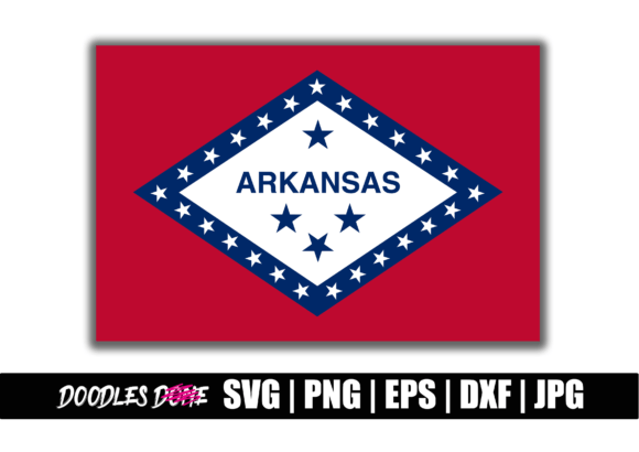 Arkansas State Flag SVG for Crafts and Graphics