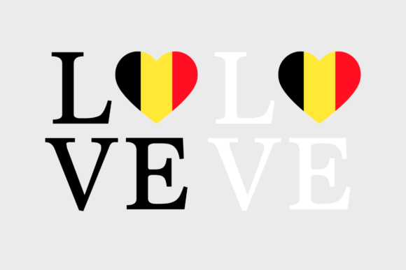 Belgium Flag, Love Belgium, Graphics for Crafts