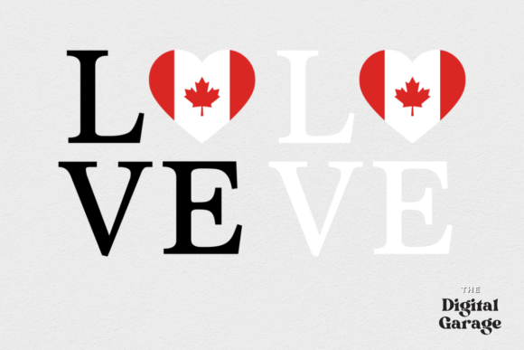 Canada Flag, Love Canada SVG PNG for Crafts and Graphics