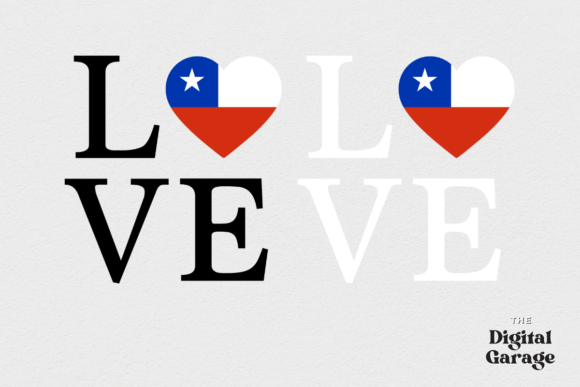 Chile Flag, Love Chile SVG PNG for Local Business Branding