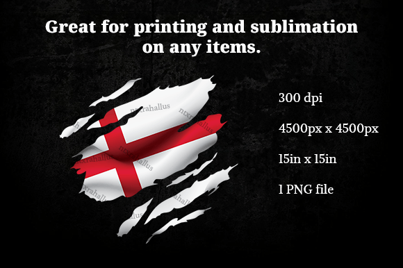 England Ripped Flag Graphics for Crafts and Editorial Design