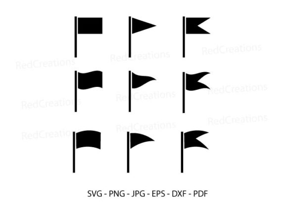 Flag Icons Set for Embroidery Projects