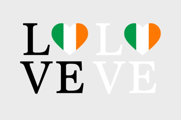 Ireland Flag, Love Ireland, Graphics for Crafts