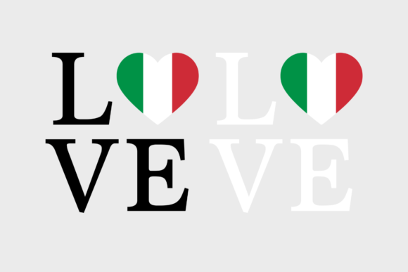 Italy Flag Graphic for Modern Web Design