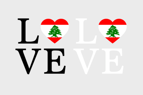 Lebanon Flag, Love Lebanon, SVG PNG