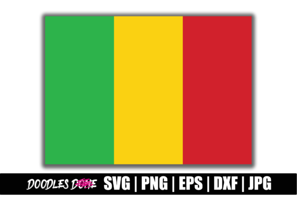Mali Flag SVG for Crafts and Graphics