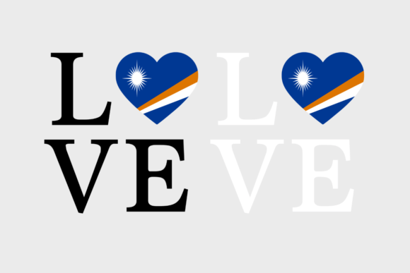 Marshall Islands Flag Graphics for Crafts and Branding