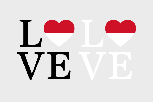 Monaco Flag, Love Monaco, SVG PNG