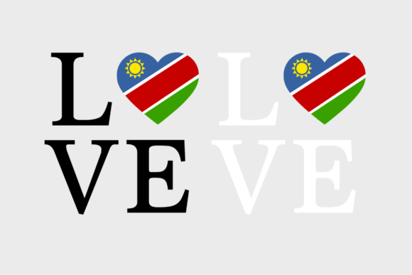 Namibia Flag Graphic for Crafts and Branding