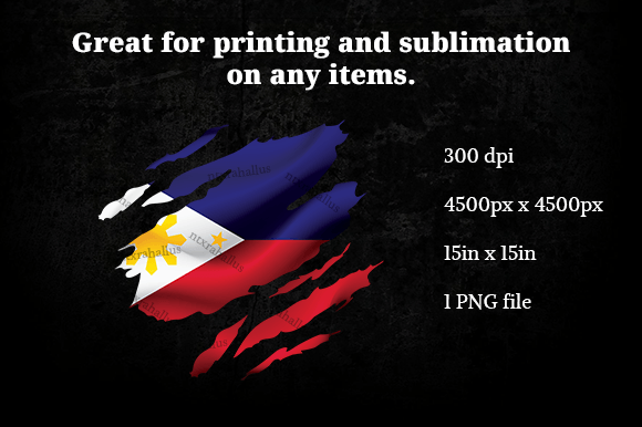 Philippines Ripped Flag Graphics for Modern Design Projects
