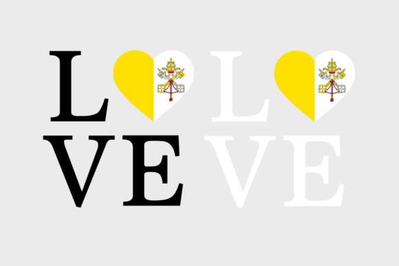 Vatican City Flag Graphics for Crafts and Design